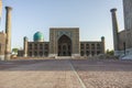 Madrasah Tilla-Kari on Registan square, Samarkand Royalty Free Stock Photo