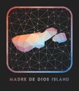 Madre de Dios Island map design.
