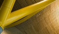 Madrid airport roof with yellows columns