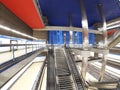 Madrid chamartin metro station view