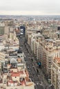 Madrid city center, Gran Via Spain Royalty Free Stock Photo