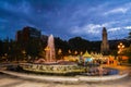Madrid City Fountain and Market