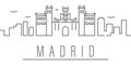 Madrid city outline icon. Elements of cities and countries illustration icon. Signs and symbols can be used for web, logo, mobile