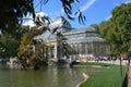 Madrid crystal palace in Buen Retiro Park Royalty Free Stock Photo