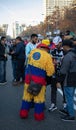 MADRID, DECEMBER 09 - Colombian follower in the final of the Copa Libertadores at BernabÃÂ©u Stadium