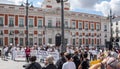 Madrid, EspaÃÂ±a; 27 de Septiembre 2020: Demonstration at Puerta del Sol