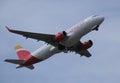 Madrid, EspaÃÂ±a; March 7, 2020: Iberia airplane taking off from Barajas