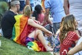 MADRID - JULY 07: Gay and lesbians walk in the Gay Pride Parade on July 07, 2018 in Madrid, Spain