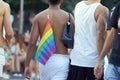 MADRID - JULY 07: Gay and lesbians walk in the Gay Pride Parade on July 07, 2018 in Madrid, Spain