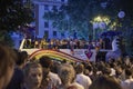 MADRID - JULY 07: Gay and lesbians walk in the Gay Pride Parade on July 07, 2018 in Madrid, Spain