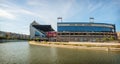 MADRID JULY 1, 2014: Vicente Calderon stadium, home of Atletico