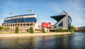 MADRID, JULY 1, 2014: Vicente Calderon stadium, home of Atletico de madrid. In Madrid, Spain on July 1, 2014.