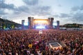 The Crowd in a concert at Download heavy metal music festival