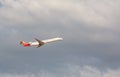 MADRID, MADRID, SPAIN - JULY 26, 2019: A commercial airplane of Iberia Airlanes