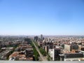 Madrid metropoli overview castellana avenue Royalty Free Stock Photo