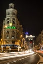 Madrid at night Royalty Free Stock Photo