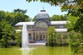Madrid Palacio de Cristal in Retiro Park Royalty Free Stock Photo