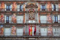 Madrid Plaza Mayor typical square in Spain Royalty Free Stock Photo