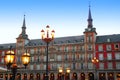 Madrid Plaza Mayor typical square in Spain