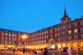 Madrid Plaza Mayor typical square in Spain Royalty Free Stock Photo