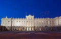 Madrid Royal Palace Royalty Free Stock Photo