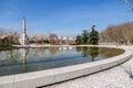 Madrid RÃÂ­o, fountain, obelisk and Perrault bridge