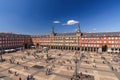 Madrid Spain city skyline at Plaza Mayor