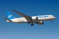 Air Europa Boeing 787 airplane at Madrid Royalty Free Stock Photo