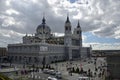 Almudena Cathedral Catedral de Santa Maria la Real de la Almudenaon on the other side of the Royal Palace in Madrid, Spain