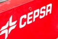 Cepsa logo on Cepsa gas station