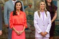 Madrid, Spain- April 18, 2023: The King and Queen of Spain deliver the national sports awards at the Palacio del Pardo.