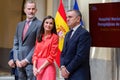 Madrid, Spain- April 18, 2023: The King and Queen of Spain deliver the national sports awards at the Palacio del Pardo.