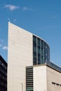 Scenic view of the modern addition to the Congress of Deputies of Spain in MAdrid Royalty Free Stock Photo