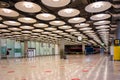 Arrivals hall in terminal 4 of Adolfo Suarez Madrid Barajas airport Royalty Free Stock Photo