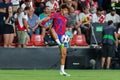 Madrid, Spain- August 28, 2023: League match between Rayo Vallecano and Atletico de Madrid. Joao Felix Royalty Free Stock Photo