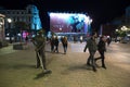 Nightlife in the streets of downtown Madrid Royalty Free Stock Photo