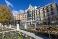 MADRID, SPAIN - DECEMBER 06, 2014Mediterranean architecture in S Royalty Free Stock Photo