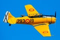 Madrid, Spain- February 5, 2023: Air show of classic airplanes at the Cuatro Vientos Aerodrome. i Royalty Free Stock Photo