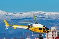 Madrid, Spain- February 5, 2023: Air show of classic airplanes at the Cuatro Vientos Aerodrome.