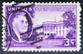 White House and Franklin Delano Roosevelt, FDR Royalty Free Stock Photo