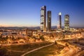 Madrid, Spain Financial District Royalty Free Stock Photo