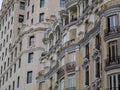 Madrid spain gran via building Royalty Free Stock Photo