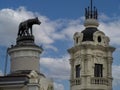 Madrid spain gran via building Royalty Free Stock Photo