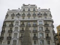Madrid spain gran via building Royalty Free Stock Photo