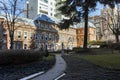 MADRID, SPAIN - JANUARY 21, 2018: Facade of Lazaro Galdiano Museum in City of Madrid