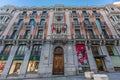 Facade of Official Professional Association of Architects of Madrid `Colegio Oficial de Arquitectos de Madrid` COAM Building