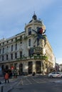 Facade of Teatro Calderon in City of Madrid, Spain