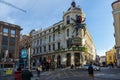 Facade of Teatro Calderon in City of Madrid, Spain