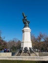 Fountain of Fallen Angel, highlight of Buen Retiro Park. Buen Retiro Park. Madrid, Spain Royalty Free Stock Photo