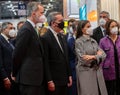 Madrid, Spain- January 19,2022: The King and Queen of Spain inaugurate FITUR Royalty Free Stock Photo